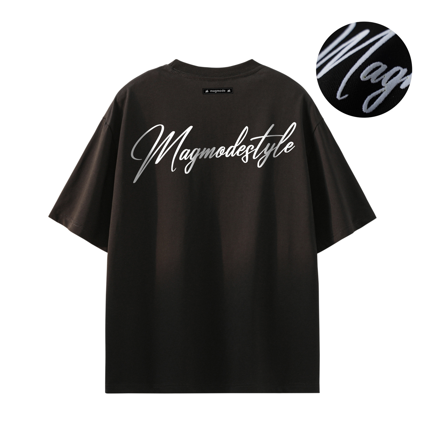 

Футболка унисекс Magmode, белая черная (охлаждающая ткань Sorona)