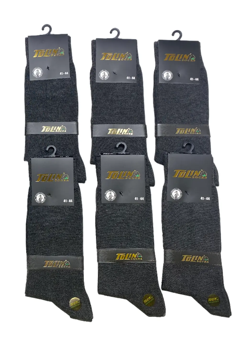 

Бамбуковые мужские бесшовные зимние носки антрацитового меланжа из 12 предметов 14600 TOLIN