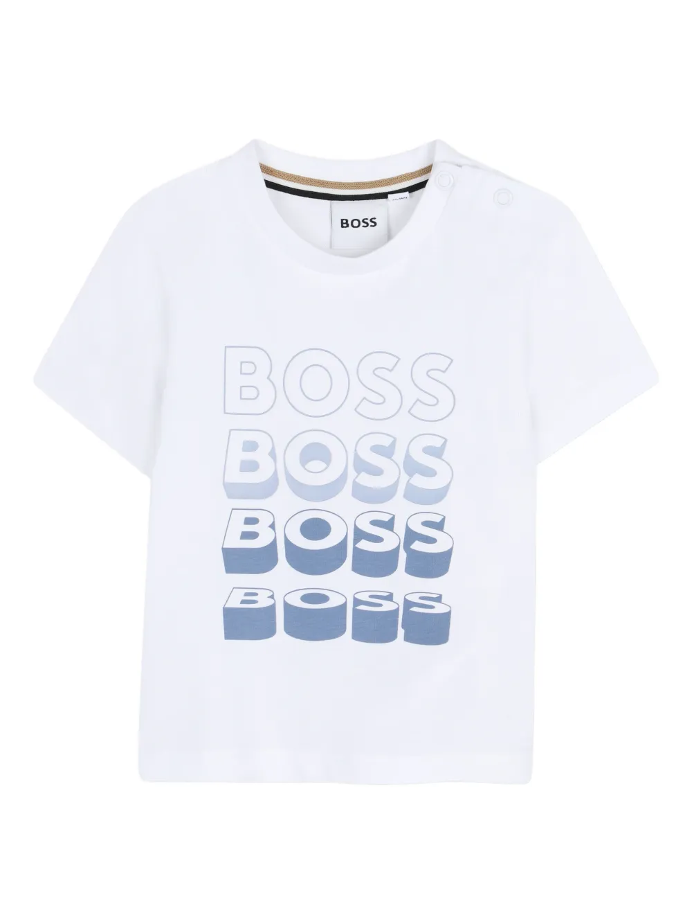 

Футболка с графичным принтом Boss Kidswear, белый