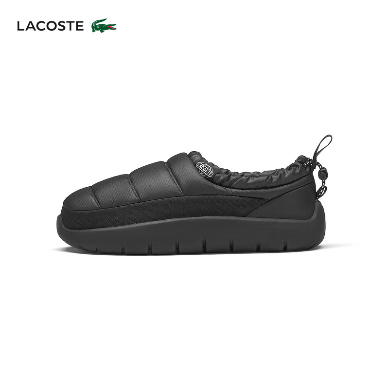 

Слипоны Lacoste из французской крокодиловой кожи, черный