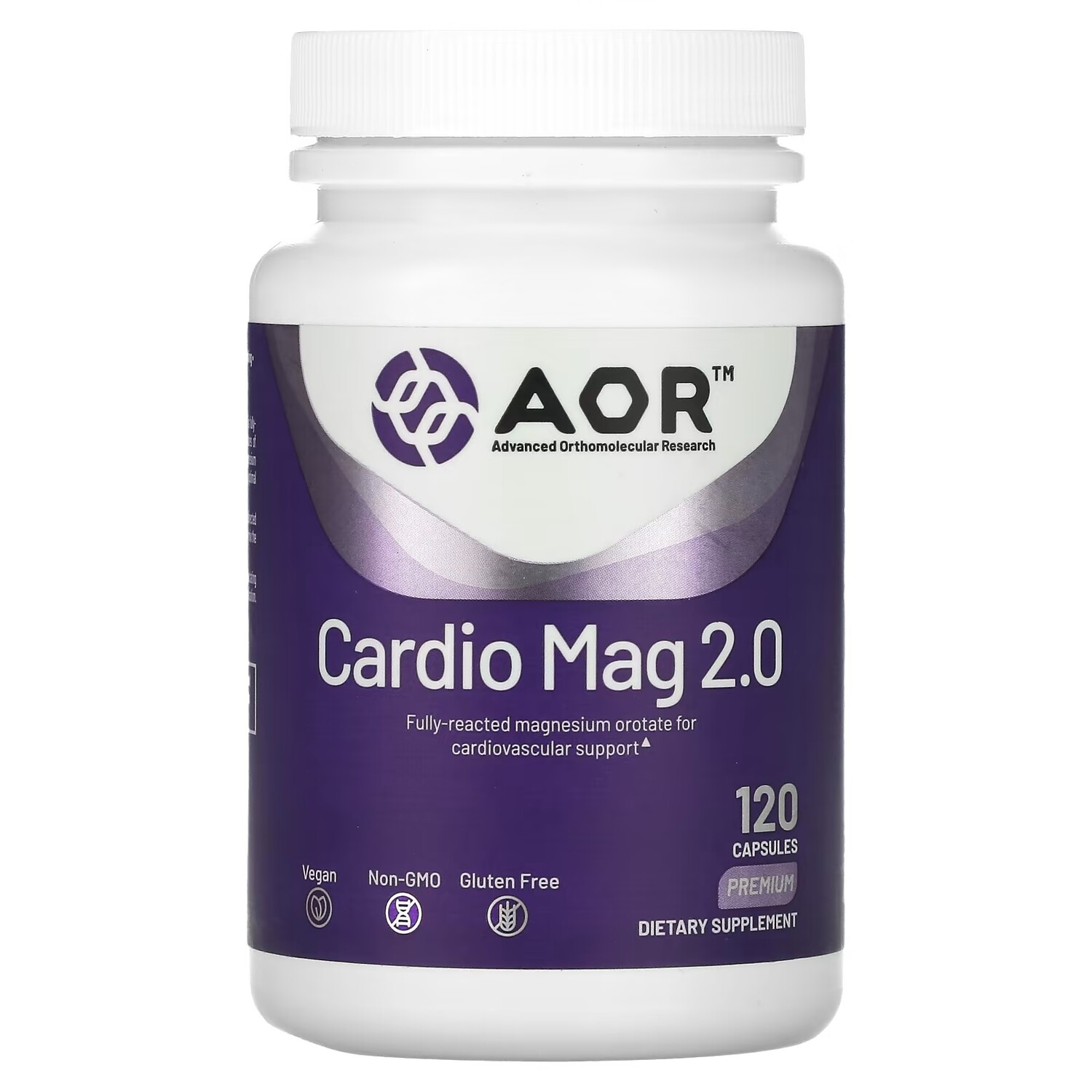 

Advanced Orthomolecular Research AOR Cardio Mag 2.0 120 капсул