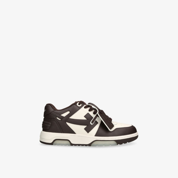 

Кожаные низкие кроссовки Out of office Off-White C/O Virgil Abloh, коричневый