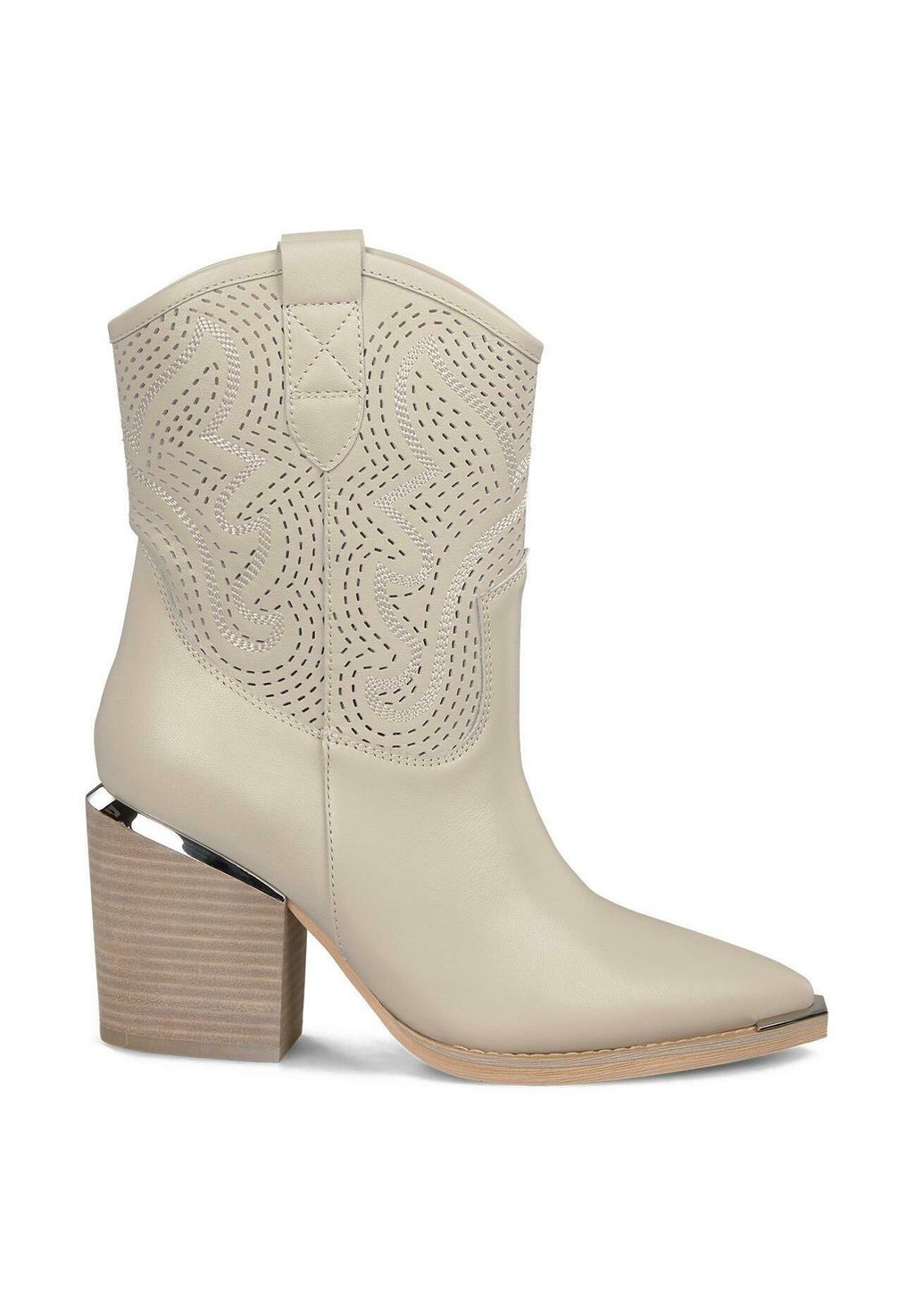 Ковбойские/байкерские ботинки High heeled ankle boots Alma en Pena, белый — фото 2