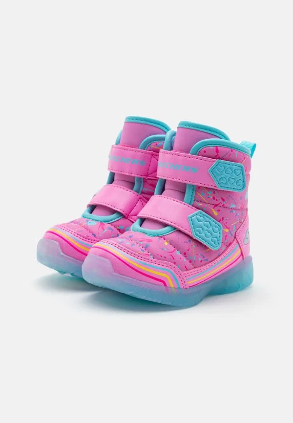 Светящиеся зимние ботинки illumini brights Skechers, Lavender/Pink — фото 2