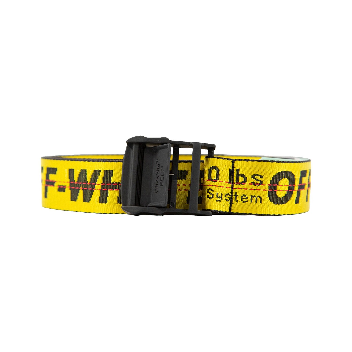 

Классический индустриальный ремень Off-White Желтый/Черный