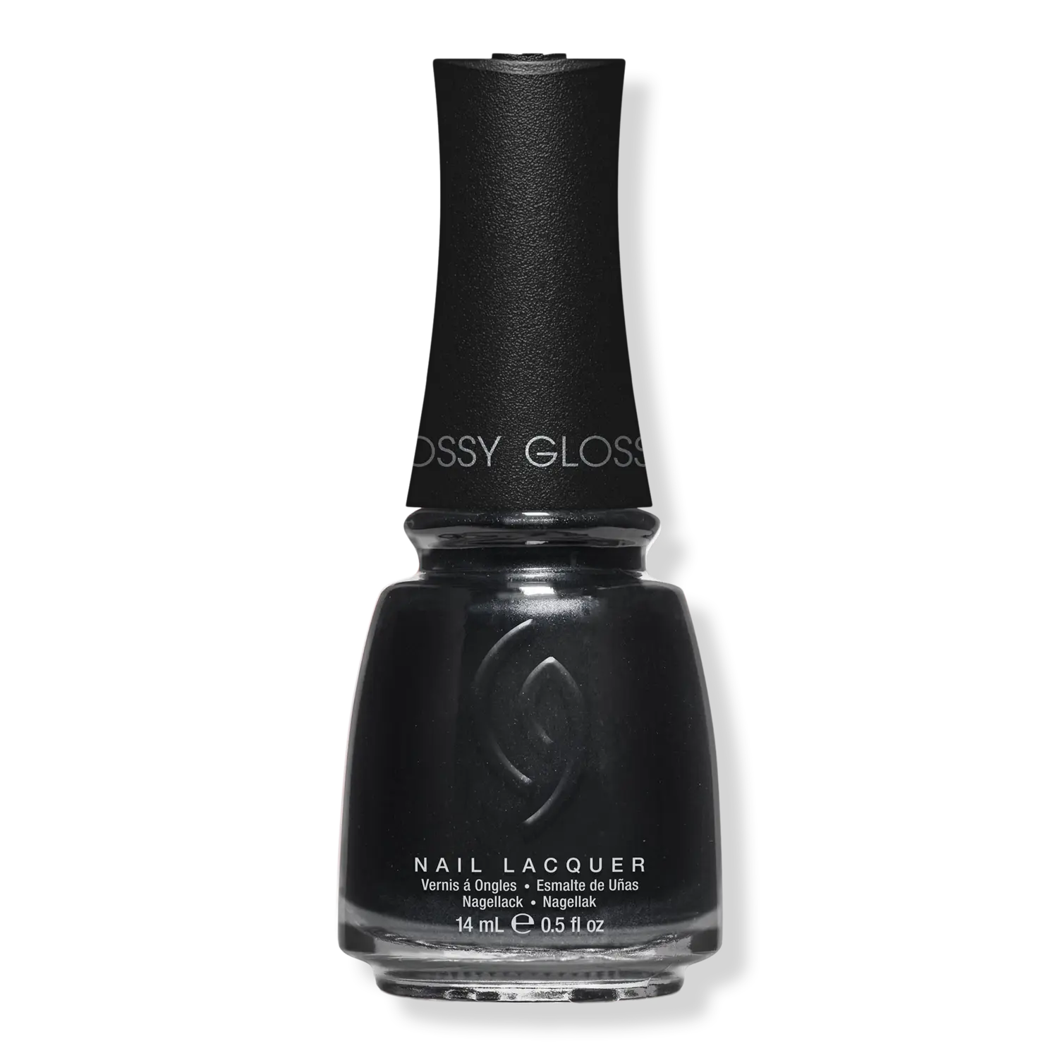 

Лак для ногтей Mega Pigment, с мерцающими частицами China Glaze, Black Diamond (charcoal grey shimmer)