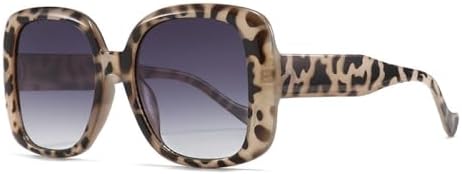 

Женские квадратные солнцезащитные очки 2027 в винтажном стиле, зеленые с леопардовым принтом, защита от ультрафиолета UV400, леопардовый серый, один размер MTZJH, One Color