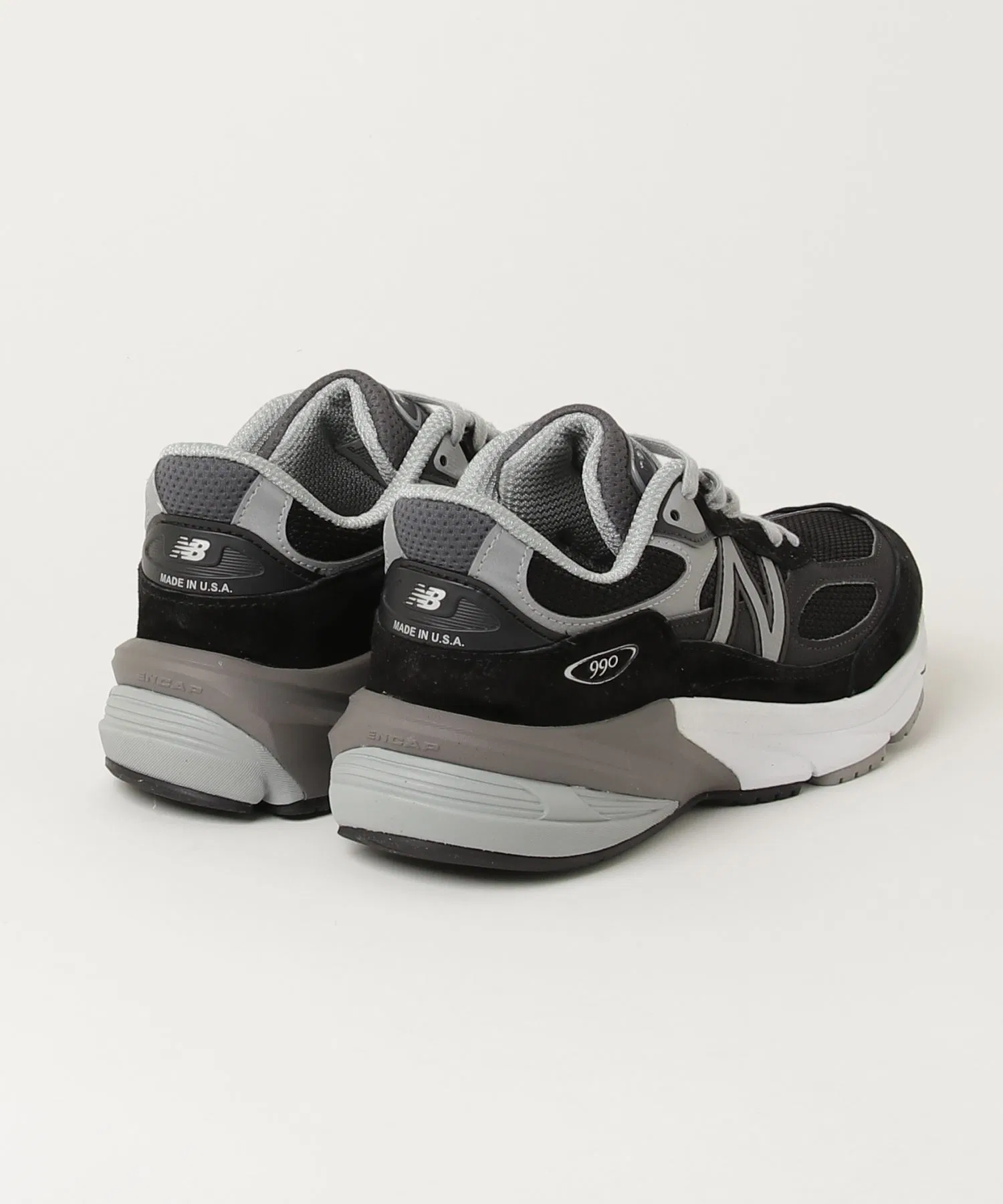 Мужские кроссовки New Balance Made in USA 990v6 чёрные — фото 3