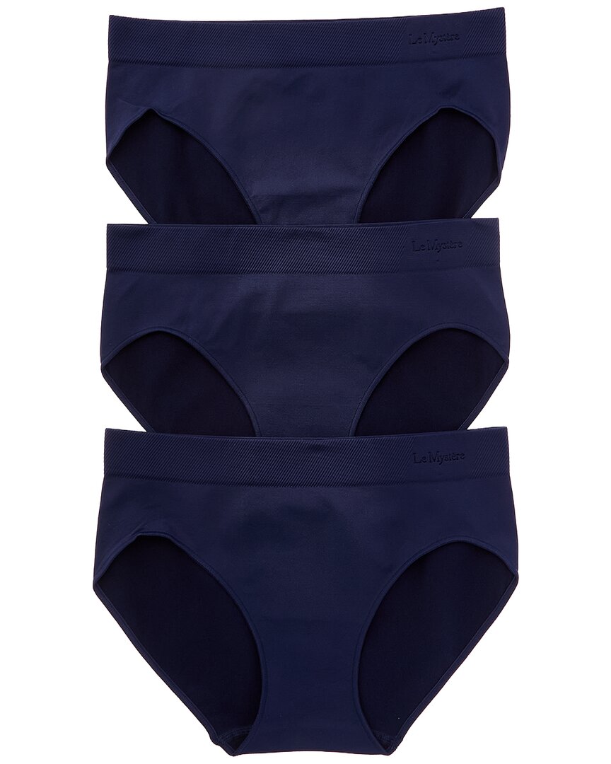 

Le Mystere 3pk Seamless Comfort Hipster, синий