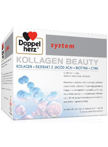 

Queisser Pharma, Doppelherz System Kollagen Beauty, 30 ампул