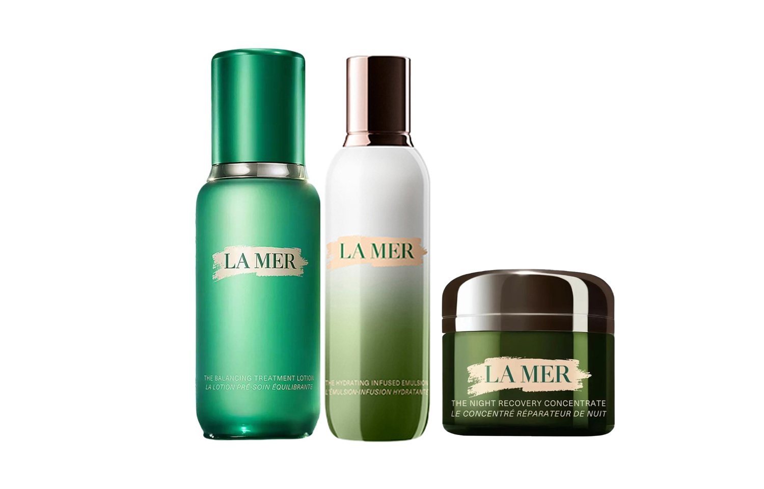 

HAILANZHIMI эссенция-лосьон Radiant Balance набор для ухода за кожей увлажняющий успокаивающий 150мл+125мл+50мл LA MER, Three-Piece Set: Hydrating Essence 150ml+Hydrating Lotion 125ml+Repairing Cream 50ml