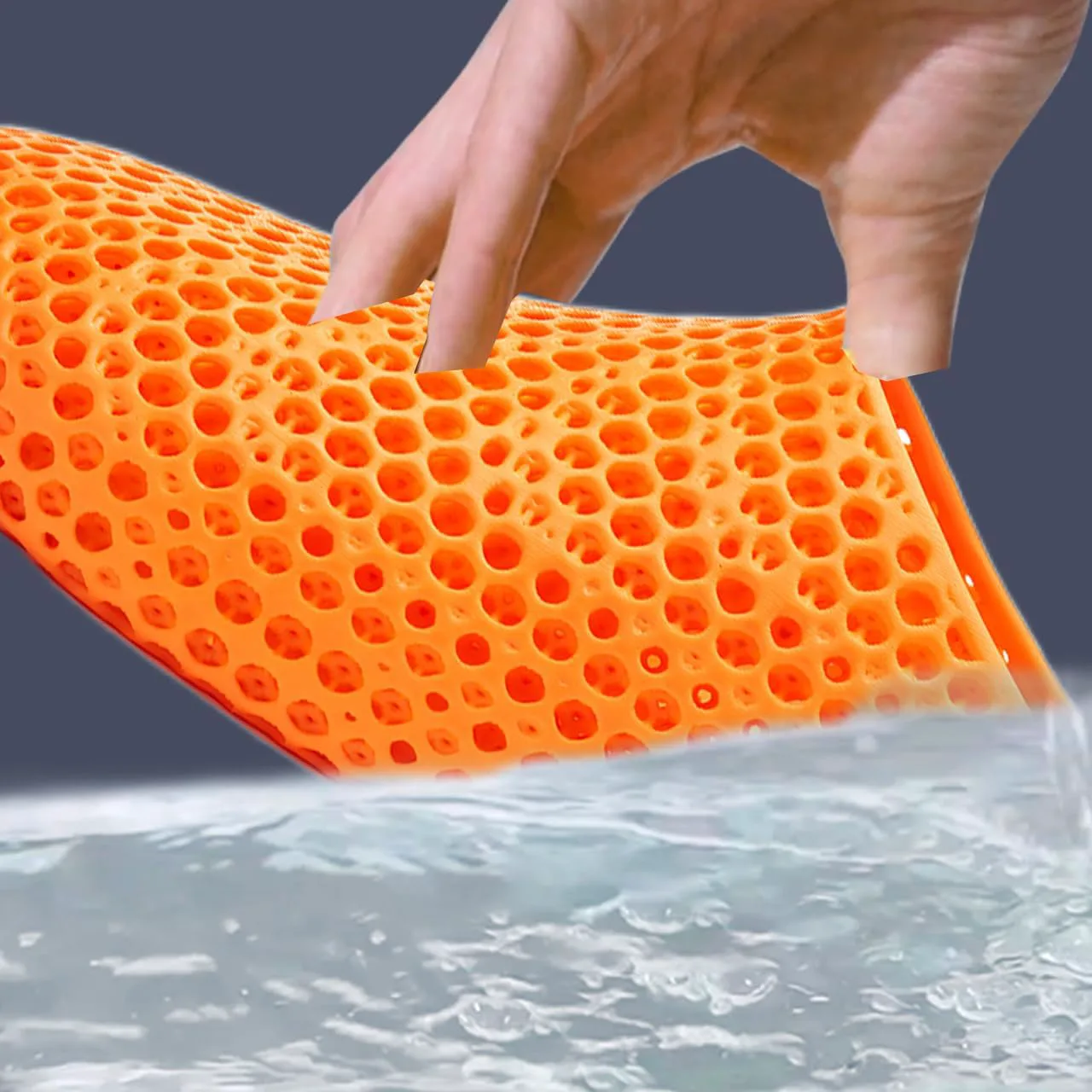 Унисекс шлепанцы UMEI с 3D-печатью для мужчин и женщин, закрытые тапочки, эргономичная обувь для восстановления, сандалии Moonwalker для душа, спортзала, пляжа и дома, поддержка свода стопы, водонепроницаемые и быстро сохнущие, оранжевый — фото 2