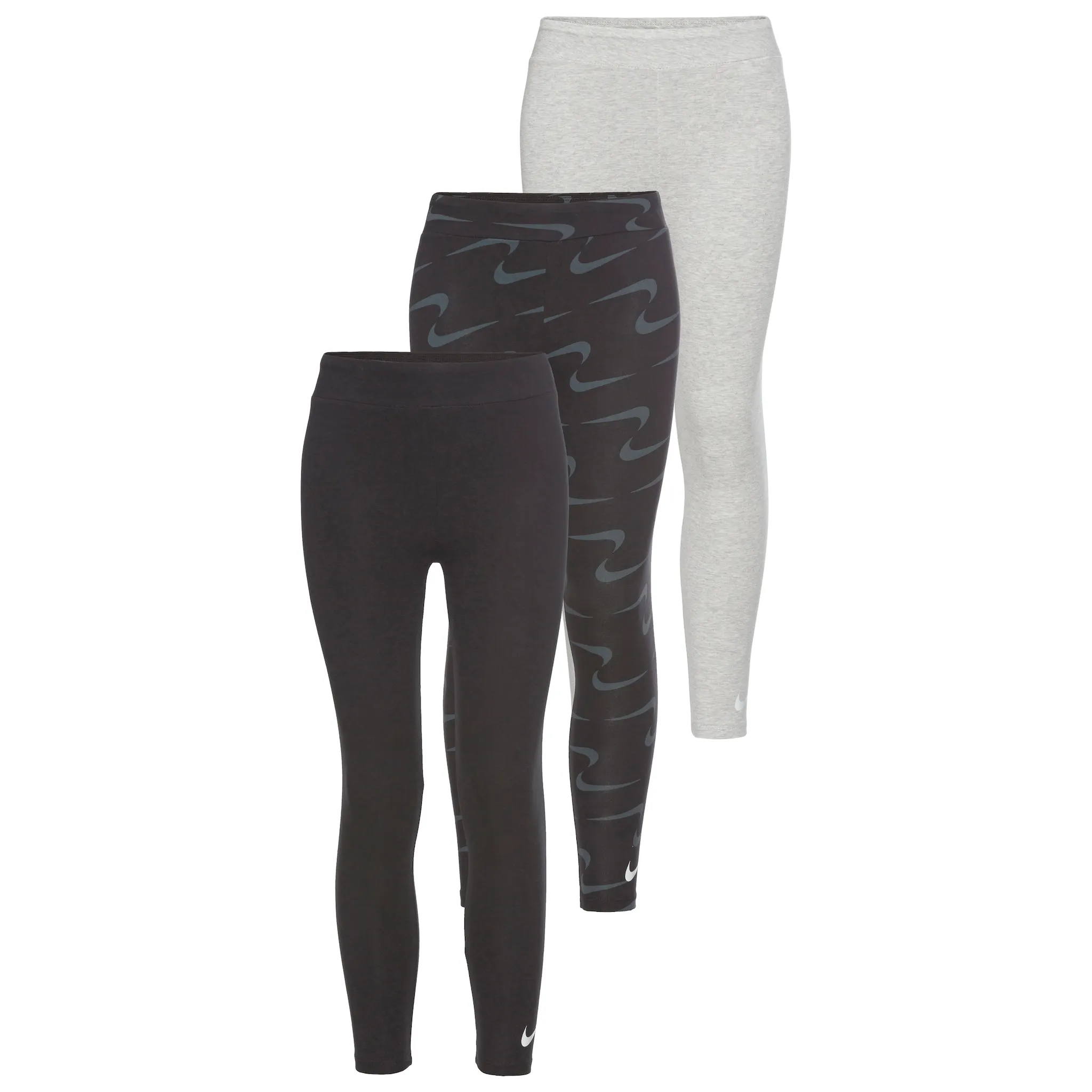 

Леггинсы Nike Sportswear «3 PK LEGGING», (упаковка, 3 шт.), черный/серый