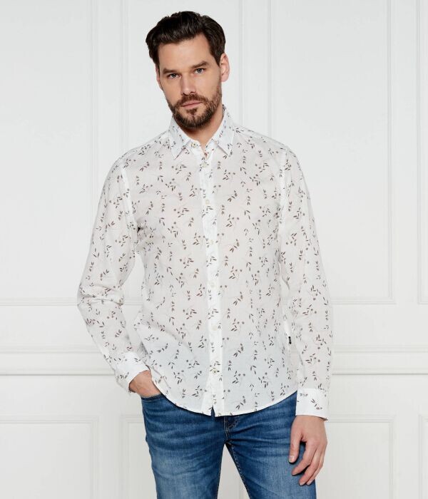 

Рубашка мужская Joop! Jeans с принтом, белый