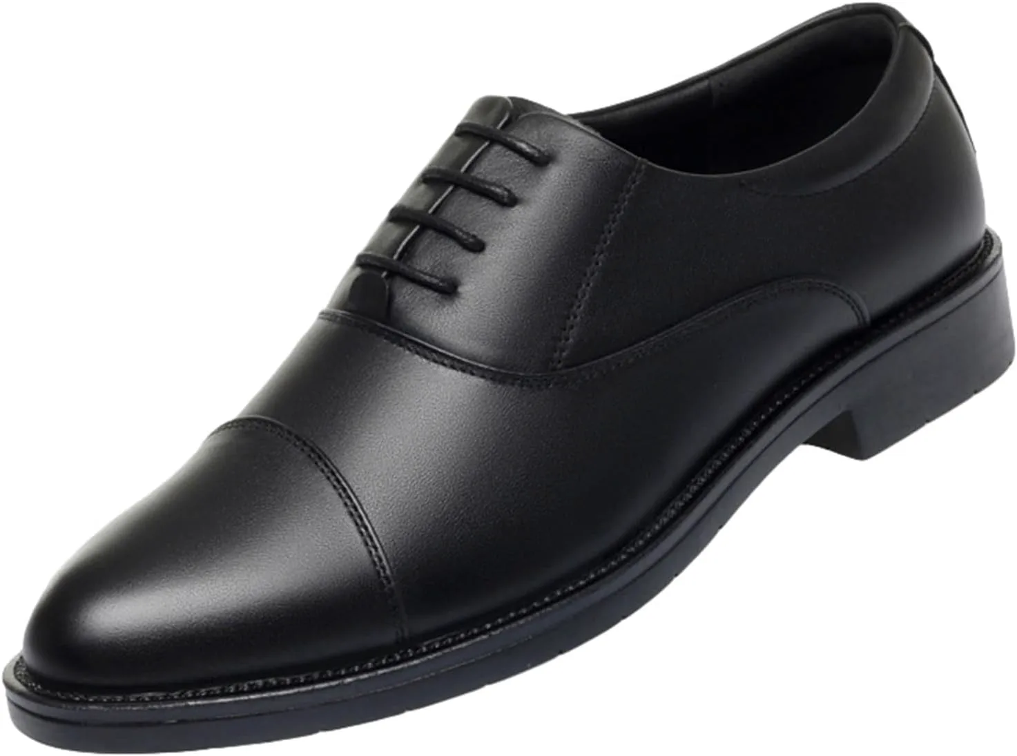 

Мужские классические оксфорды JiuQing для делового и официального стиля, шнуровка, для свадьбы, черный