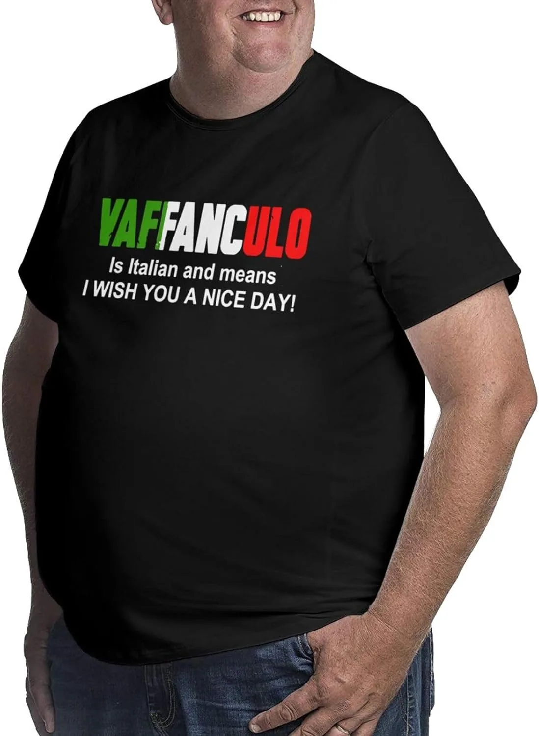 Футболка Vaffanculo is Italian for Have A Nice Day мужская летняя — фото 2
