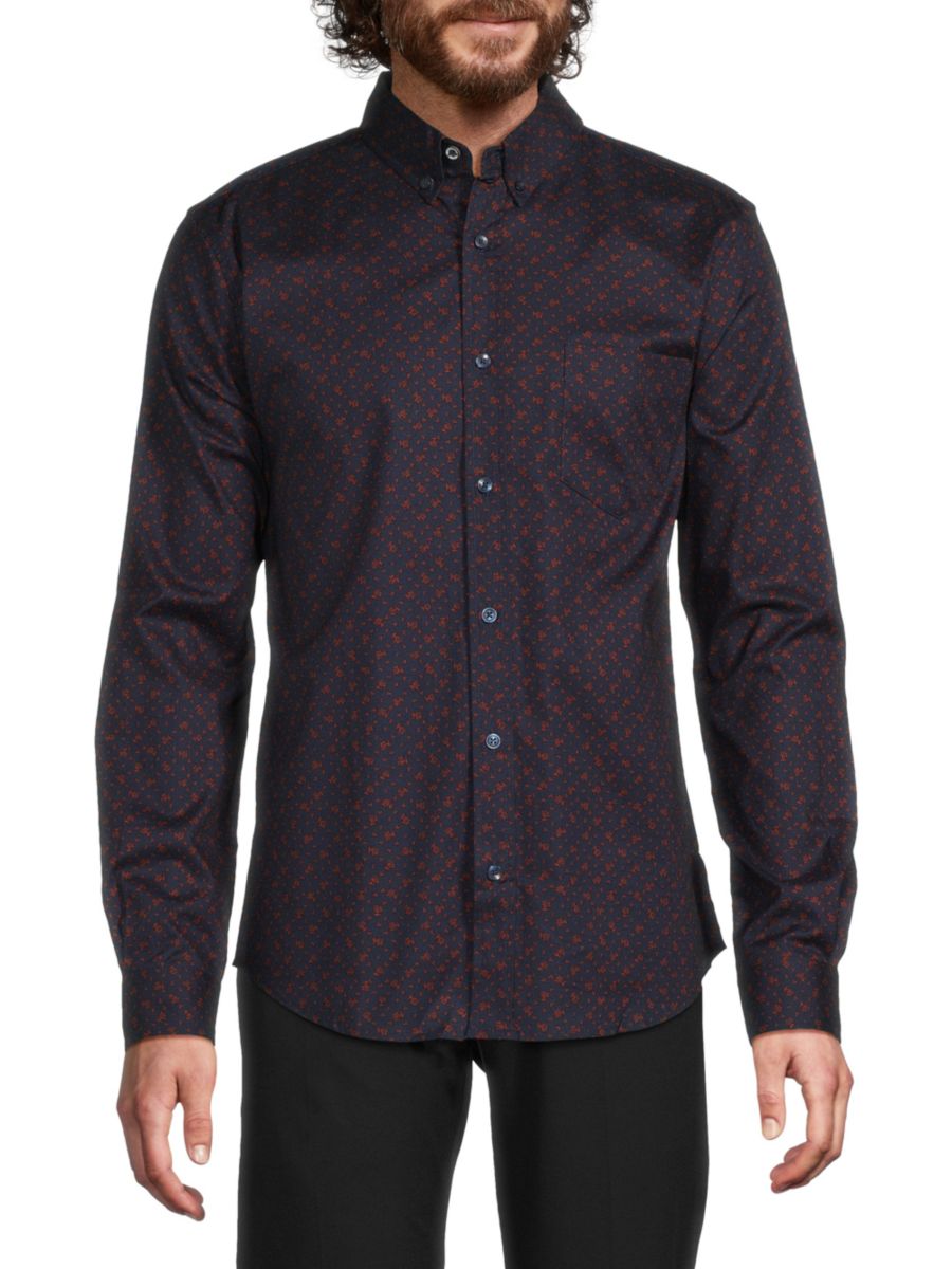 

Рубашка Оксфорд на пуговицах Ben Sherman, цвет Navy Blaze