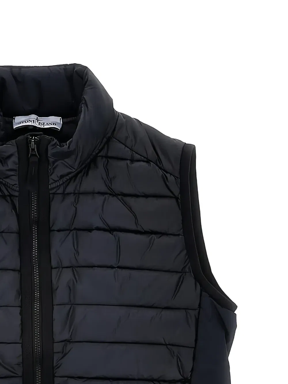 Стеганый жилет на молнии Stone Island Junior, синий — фото 2