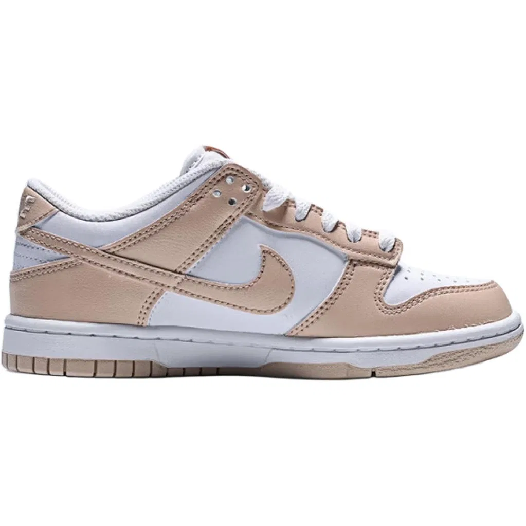 Кроссовки детские для скейтбординга Dunk Fashion с амортизацией, износостойкие, дышащие, низкие Nike, White — фото 3