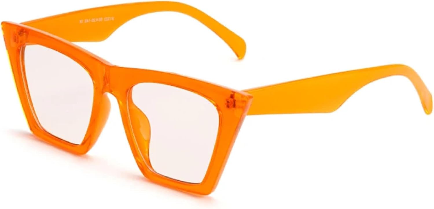 

Модные солнцезащитные очки для мужчин, роскошные женские солнцезащитные очки «кошачий глаз», классические винтажные солнцезащитные очки с защитой от УФ-излучения UV400 TKKTLLT, Orange Orange