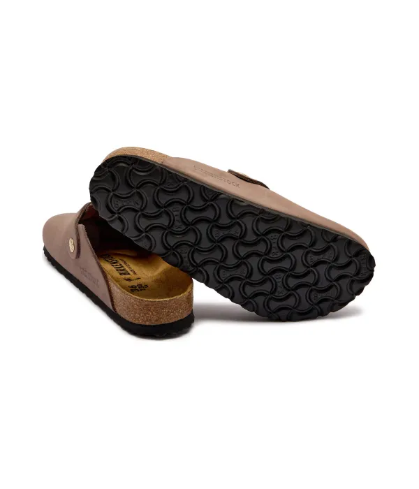 Кожаные мюли Boston Big Buckle Narrow fit Birkenstock, фиолетовый — фото 4