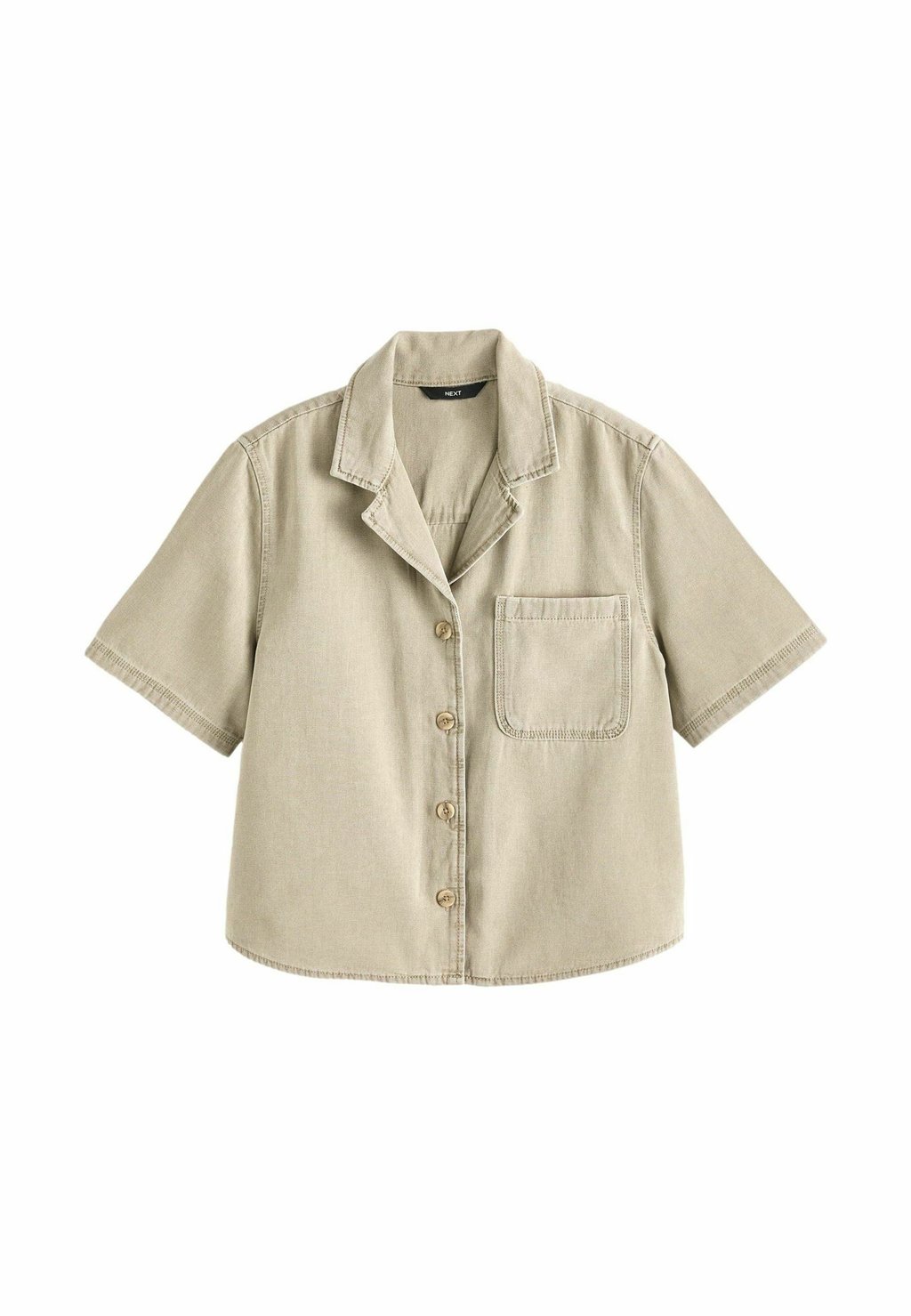 

Блузка на пуговицах SHORT SLEEVE Next, цвет Khaki Green