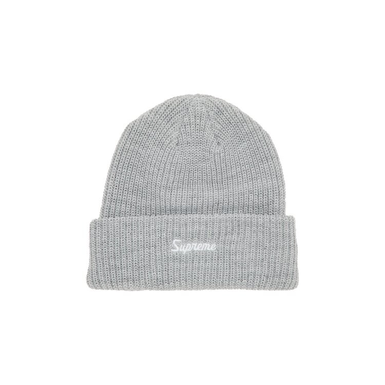 

Шапка Supreme Loose Gauge Beanie, цвет Light Grey