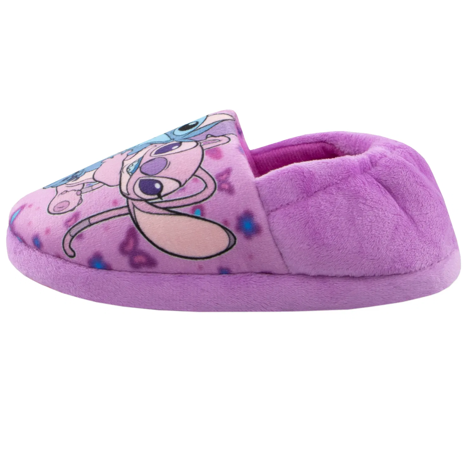 Тапочки детские с принтом Lilo & Stitch Disney, фиолетовый — фото 3