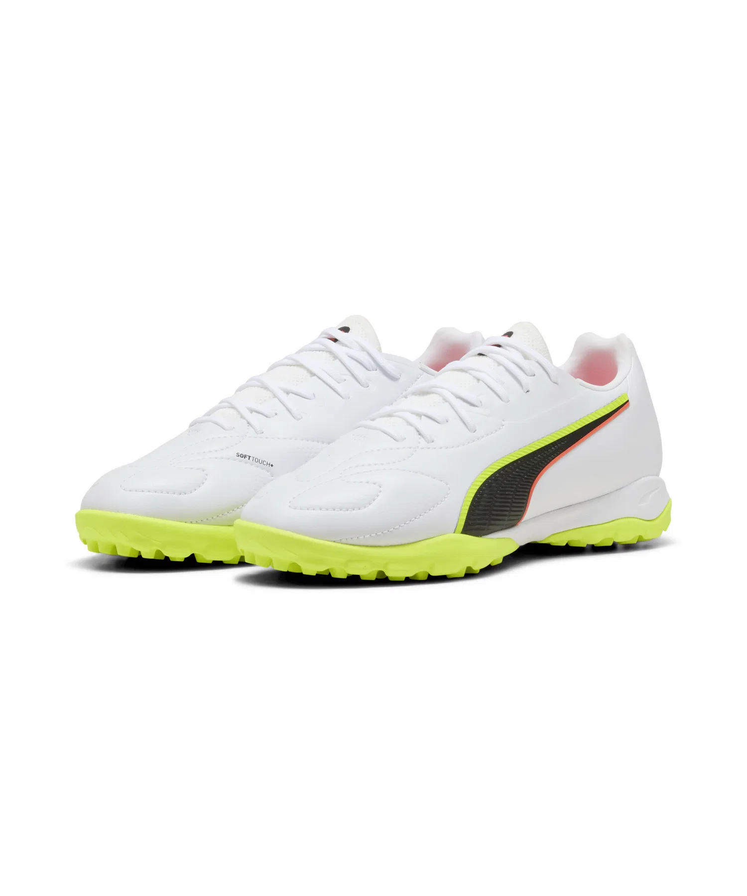 Детские кроссовки PUMA King 20 Match TT + Mid для футбола белые — фото 2