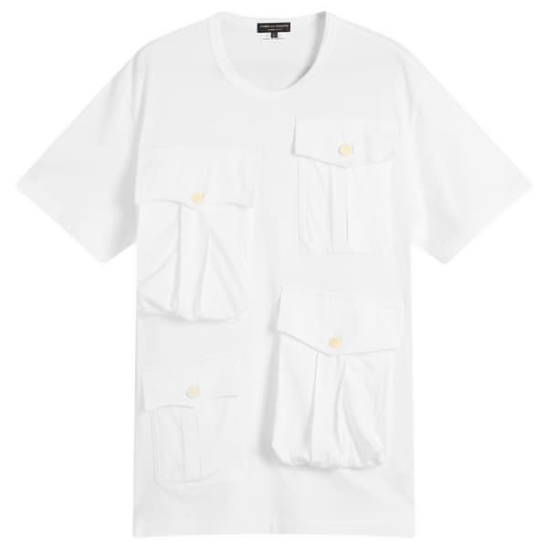 

Футболка с несколькими карманами Comme Des Garçons Homme Plus, белый