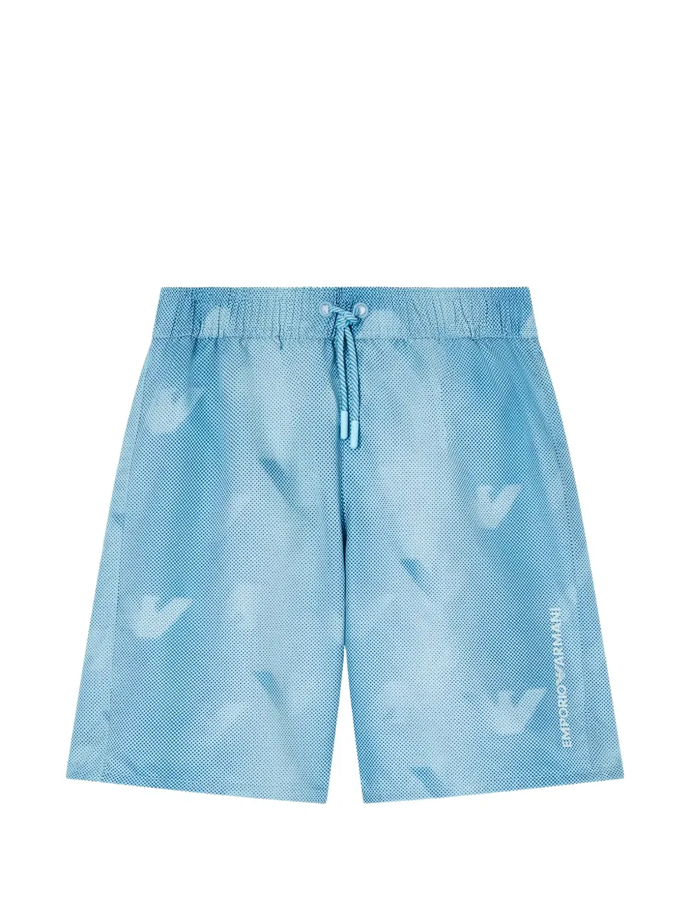 Шорты с птичьим принтом Emporio Armani Kids, синий