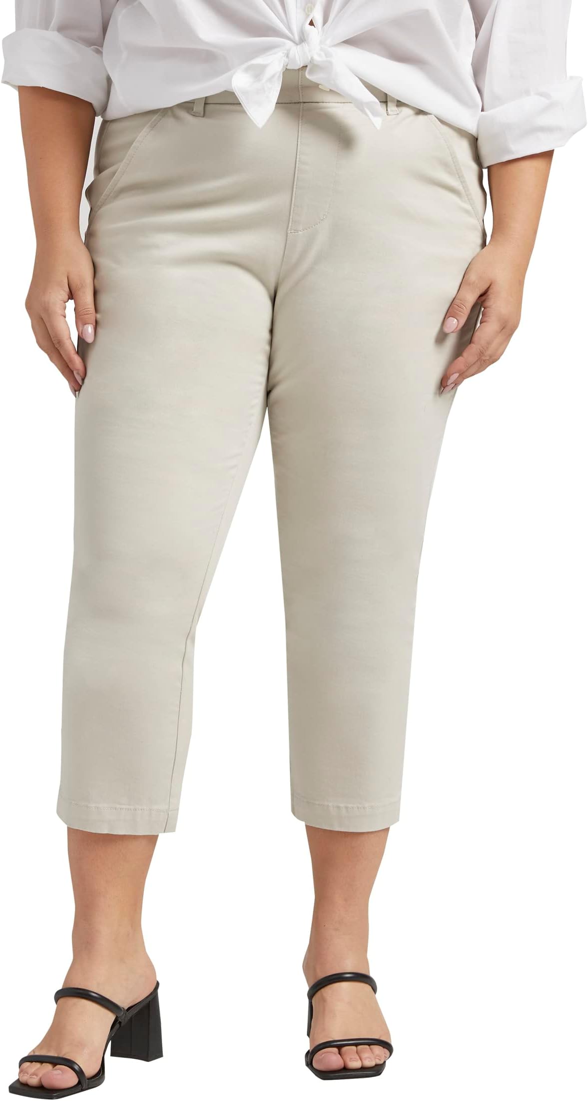 

Брюки Jag Jeans Plus Size Maddie Mid-Rise Capris, цвет Stone