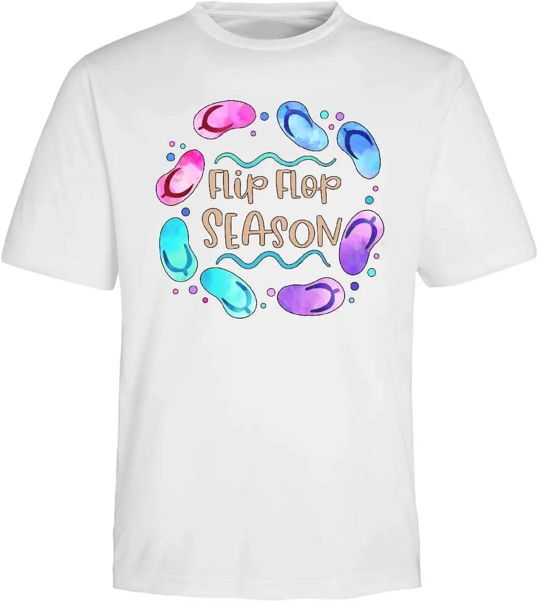 

Футболка Inktastic Flip Flop Season Adult Performance