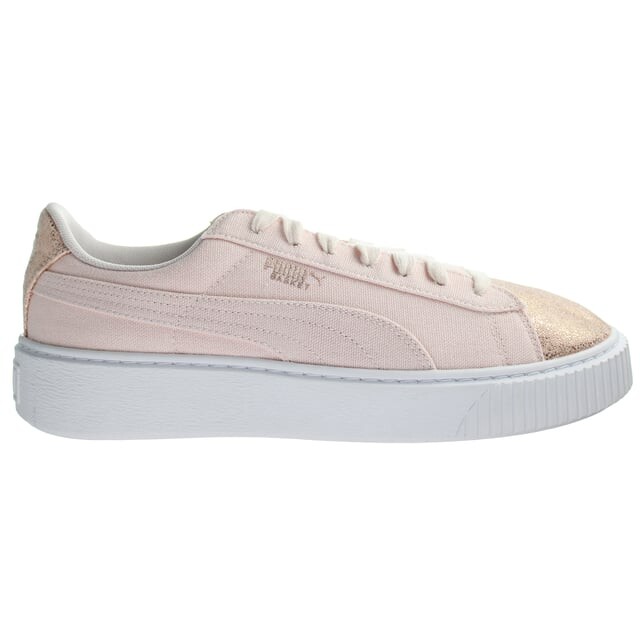 Розовые женские кроссовки на платформе Basket Puma, розовый