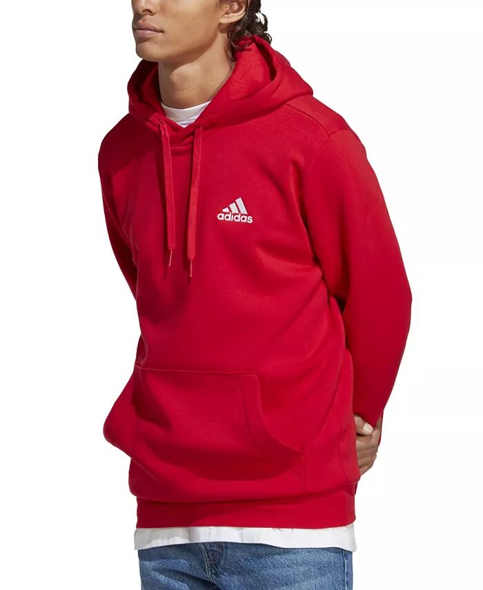 

Мужская флисовая толстовка с капюшоном Feel Cozy Essentials adidas, красный