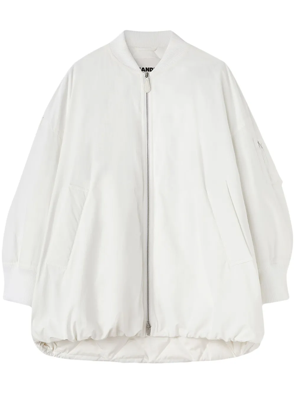 

Пуховик на молнии JIL SANDER, белый