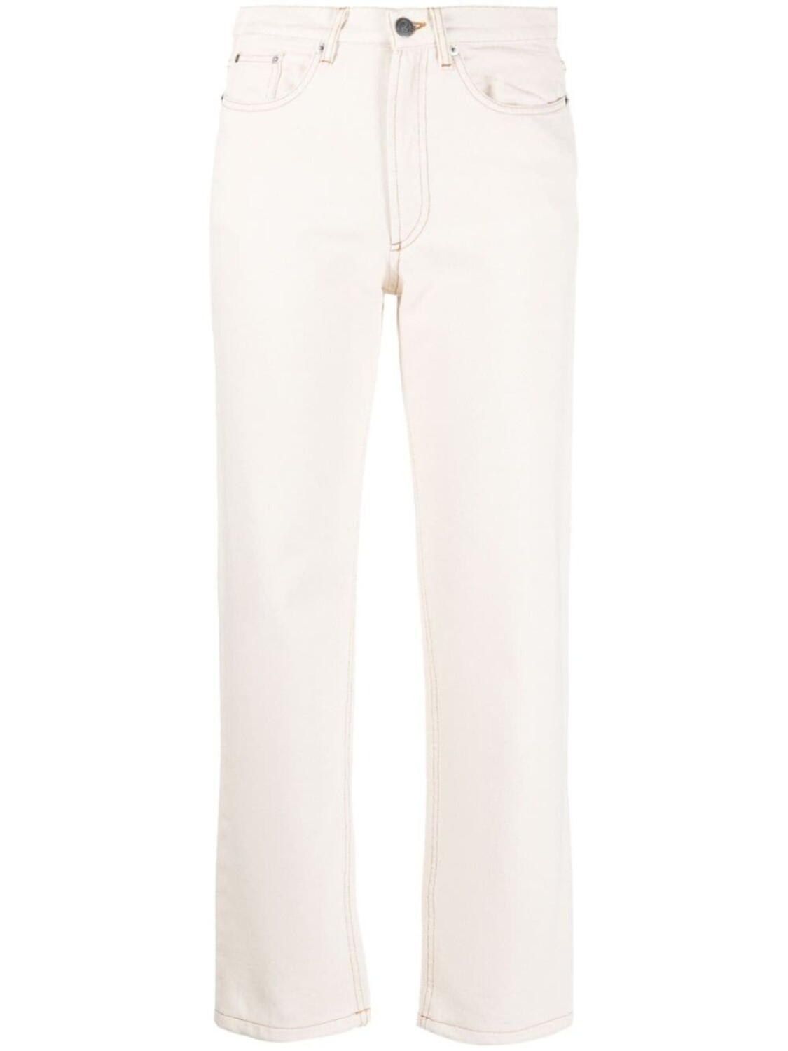 

A.P.C. укороченные джинсы прямого кроя, нейтральный цвет