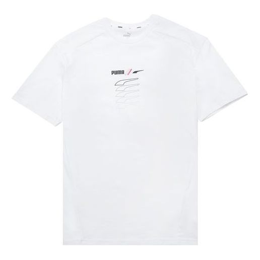 

Футболка rad/cal graphic tee 'white' Puma, белый