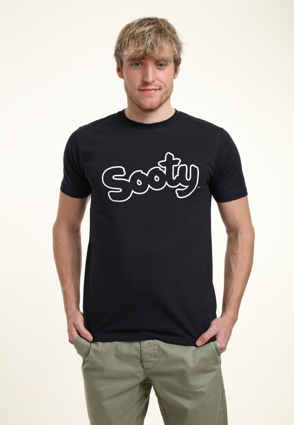 

Футболка с принтом SOOTY RETRO LOGO Henry Tiger, темно-синий
