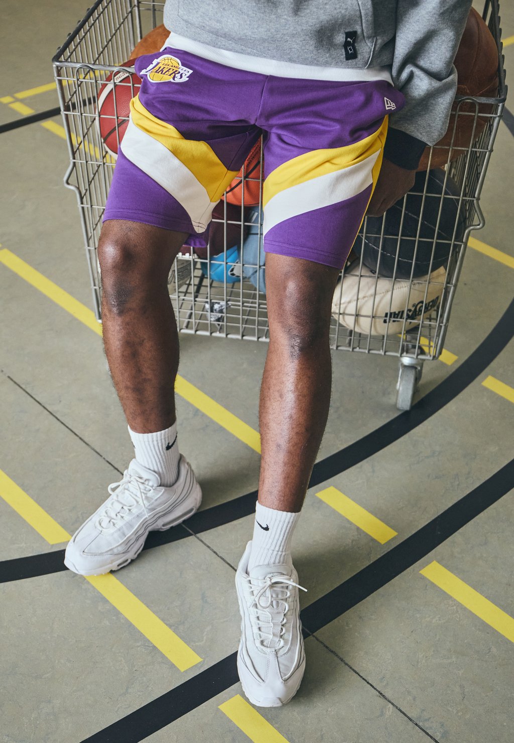 

Спортивные шорты NBA LOS ANGELES LAKERS PANEL SHORT New Era, сиреневый