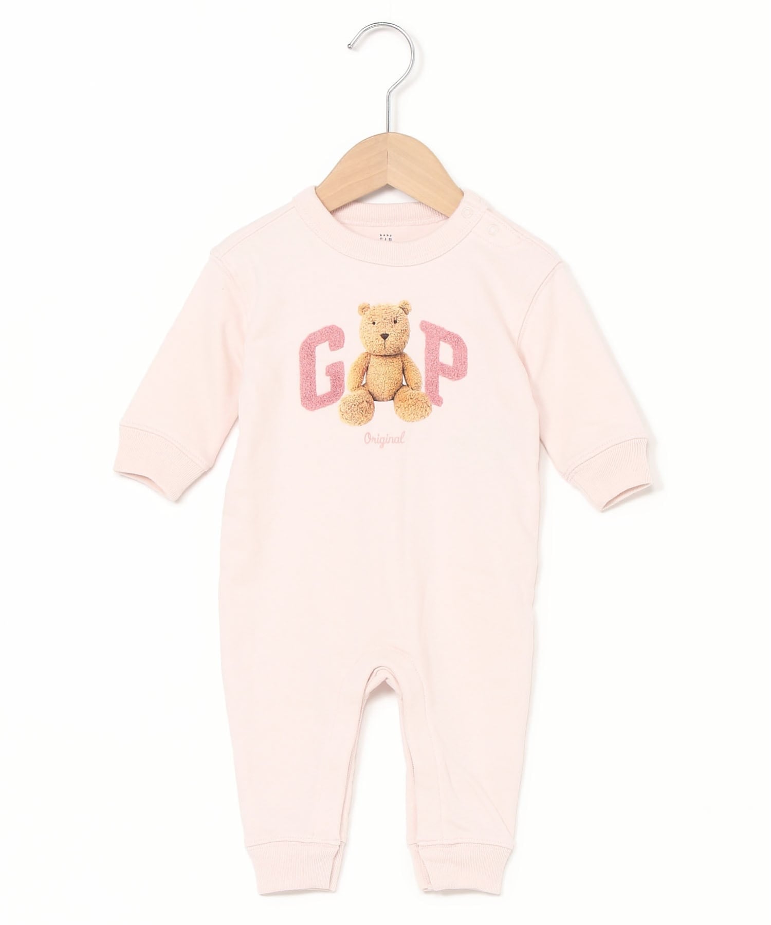 Винтажный мягкий комбинезон Brannan Bear с логотипом Детский Gap, BARELY PINK — фото 3