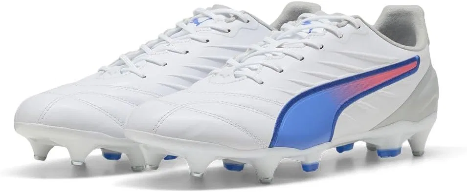 Мужские кроссовки PUMA King Pro Mxsg, 2-Puma White Bluemazing Flat Light Grey — фото 4
