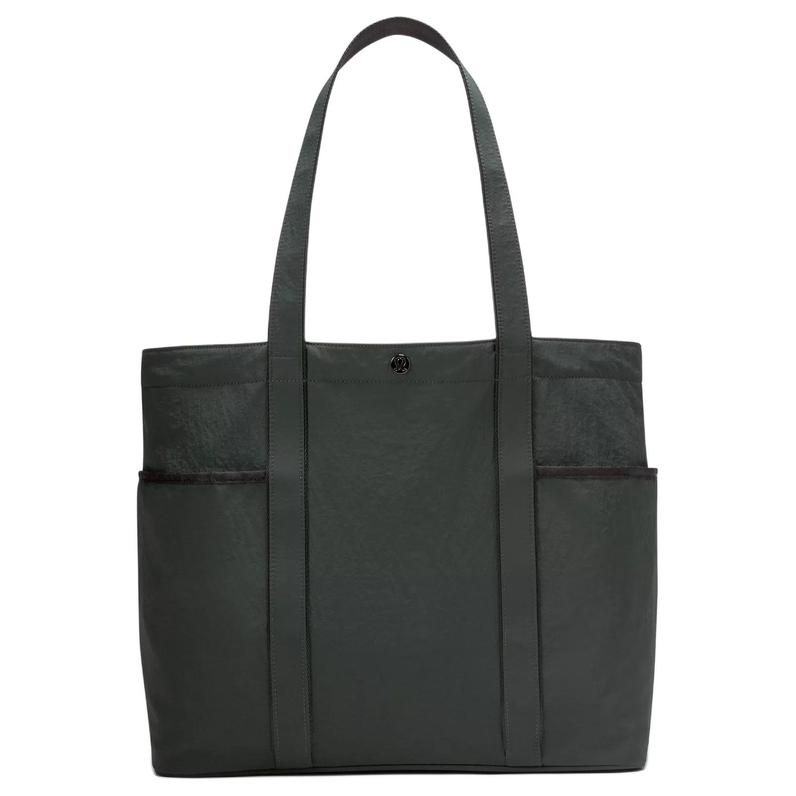 

Lululemon Нейлоновая сумка-шоппер, Rainforest Green & Black