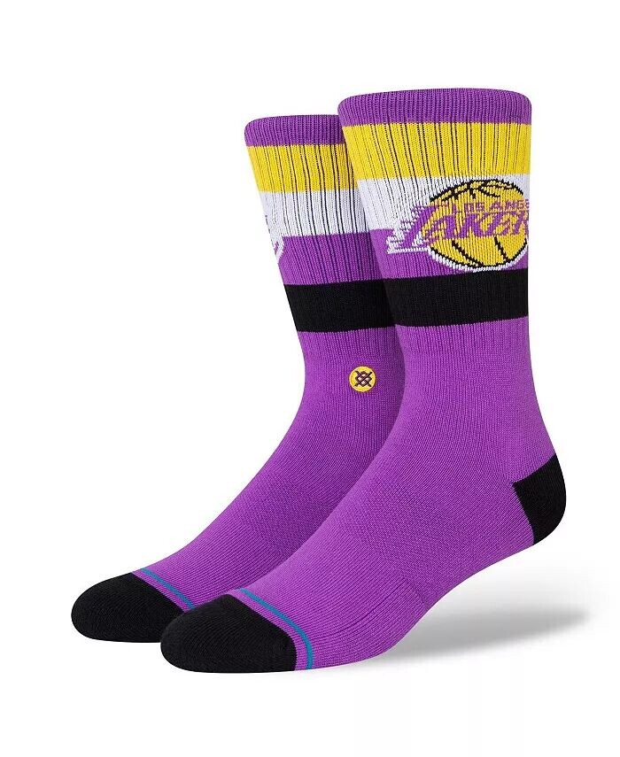 

Мужские носки с полосками Los Angeles Lakers Crew Stance