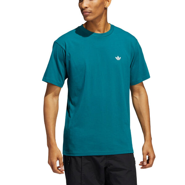 Футболка adidas originals Solid Color Logo Sports Short Sleeve Couple Style Green, мультиколор — фото 4