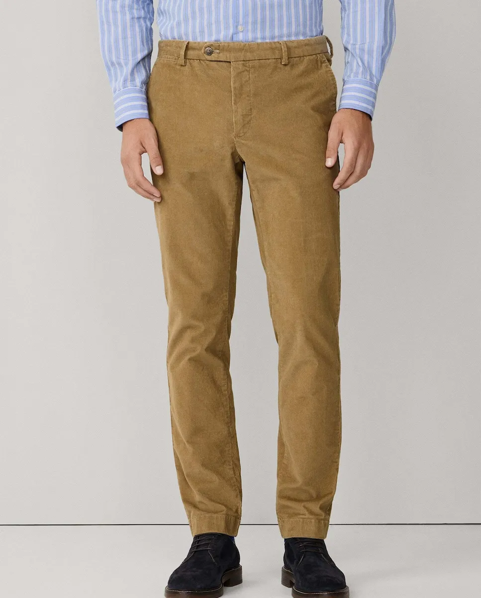 

Китайские брюки чинос Kensington узкого кроя Hackett, бежевый