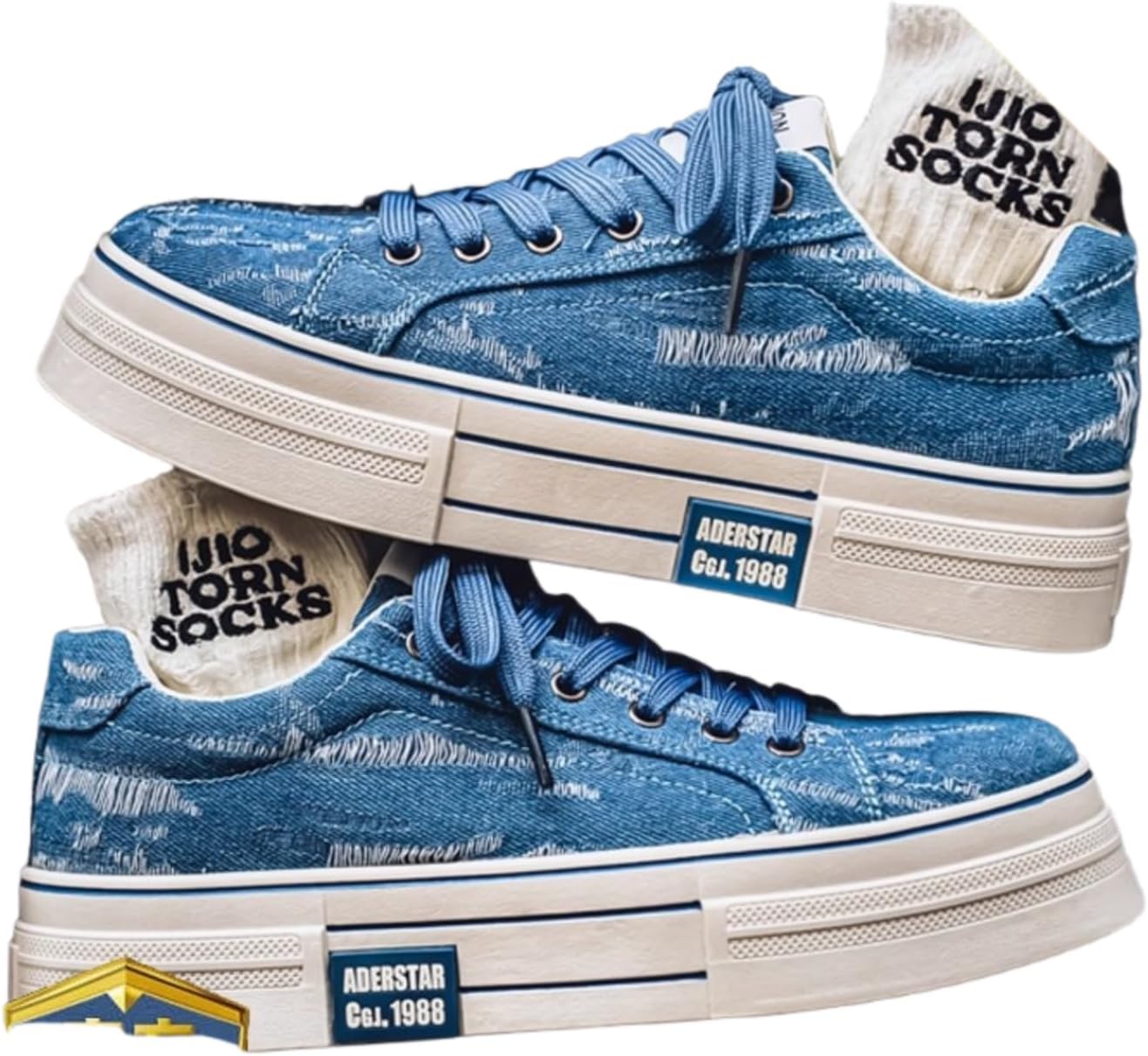 

Мужские кеды ZQW для скейтбординга, кеды из текстиля, джинсовые туфли на шнуровке с круглым носком, удобная повседневная обувь для ежедневной носки и прогулок, комфортная обувь на плоской подошве, синий