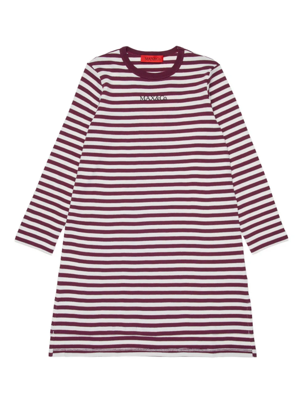 

Платье в полоску MAX&Co. Kids, красный