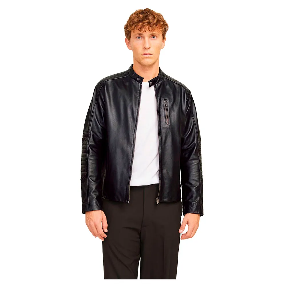 

Куртка Jack & Jones Liam Lamb leather, черный