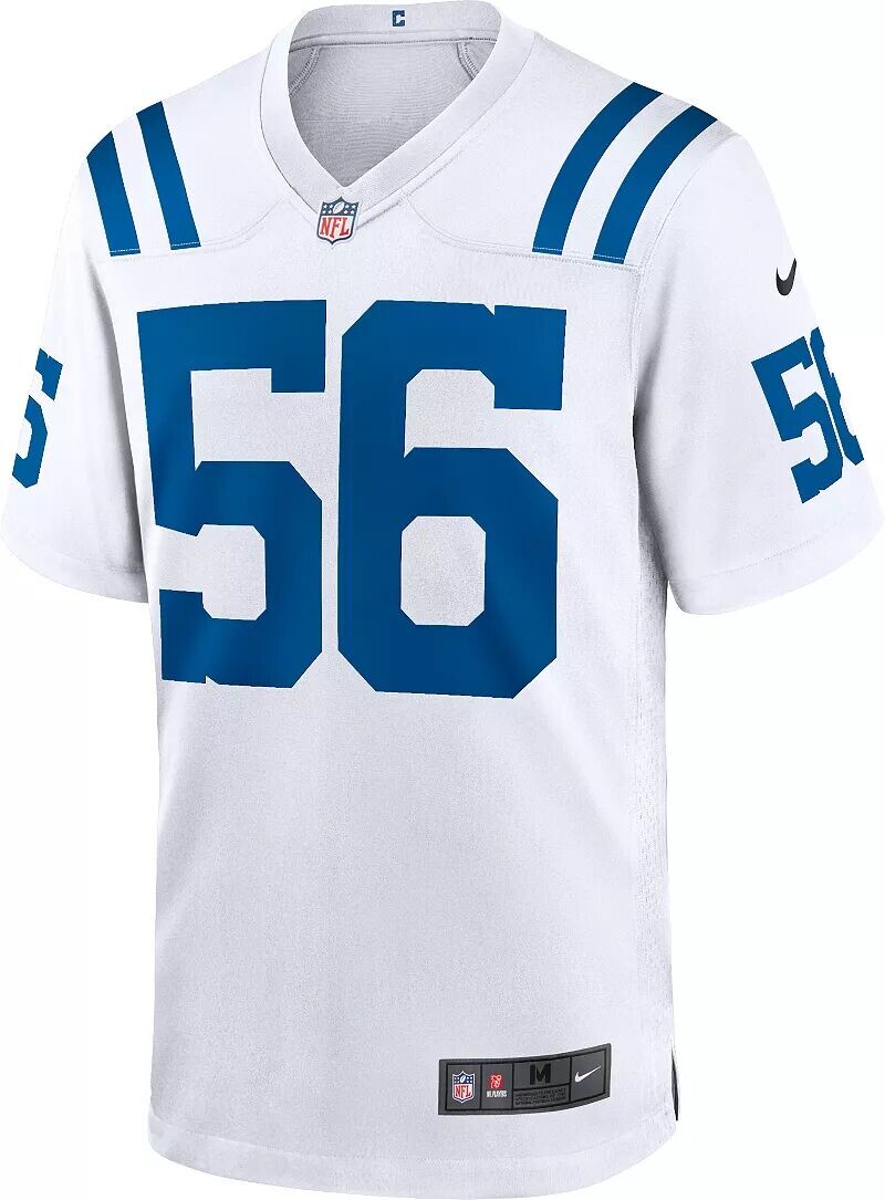 Мужская белая игровая майка Nike Indianapolis Colts Quenton Nelson #56 — фото 2